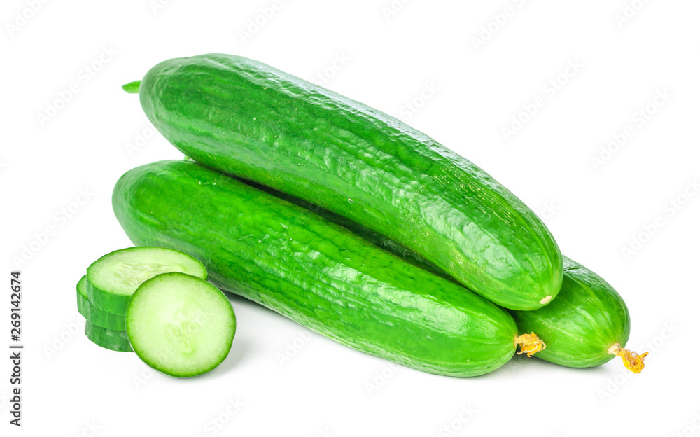 Cucumber isolated on white background Cucumber isolated on white background