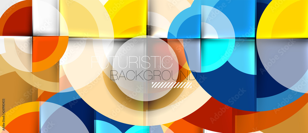 Circular geometrical design template Circular geometrical design template