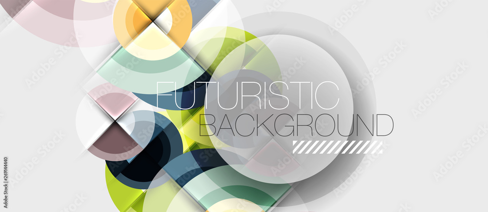 Obraz premium Geometric design abstract background - circles