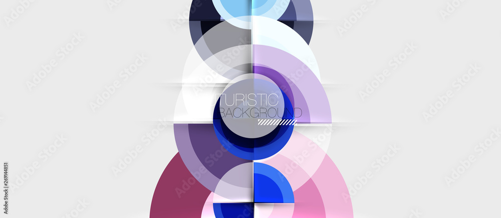 Geometric design abstract background - circles Geometric design abstract background - circles