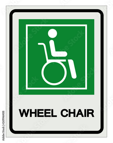 Wheel Chair Hospital Symbol, Vector Illustration, Isolate On White Background Icon. EPS10