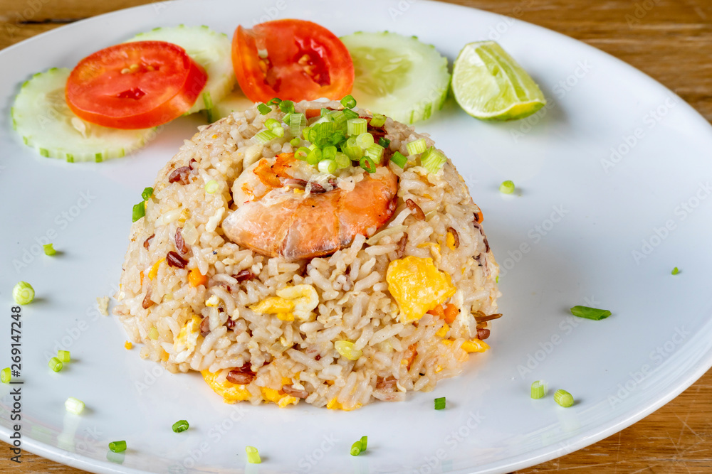 fried rice with shrimp - Thai halal food fried rice with shrimp - Thai halal food
