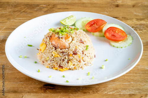 fried rice with shrimp - Thai halal food