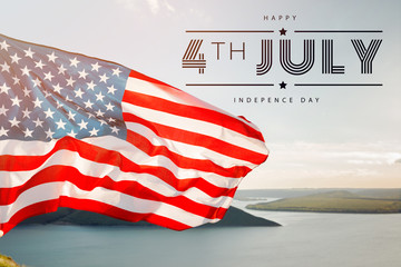 Patriotic holiday. 4th of July, Independence day.
