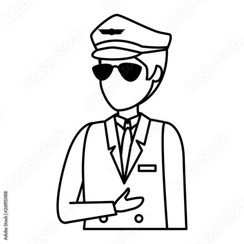 aviation pilot avatar character