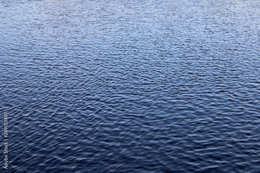surface of blue water surface of blue water