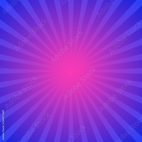Abstract dynamic starburst background - gradient vector design with radial striped rays