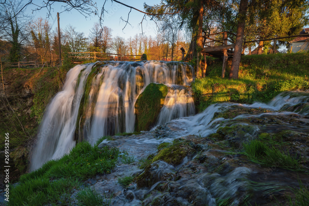 Waterfalls in Rastoke, Slunj, Croatia - an authentic, rural place for relaxation near the National Park Plitvice lakes Waterfalls in Rastoke, Slunj, Croatia - an authentic, rural place for relaxation near the National Park Plitvice lakes