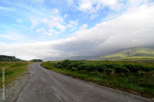Typical scottish landscape on the Isle of Eigg
