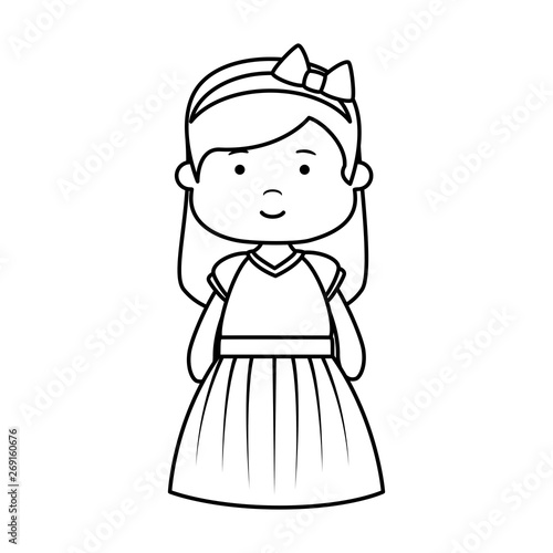 little girl first communion character