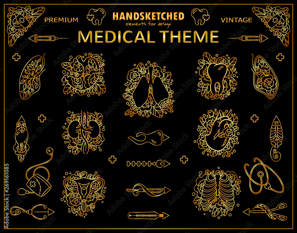Medical Symbols Cookie Stencil Set