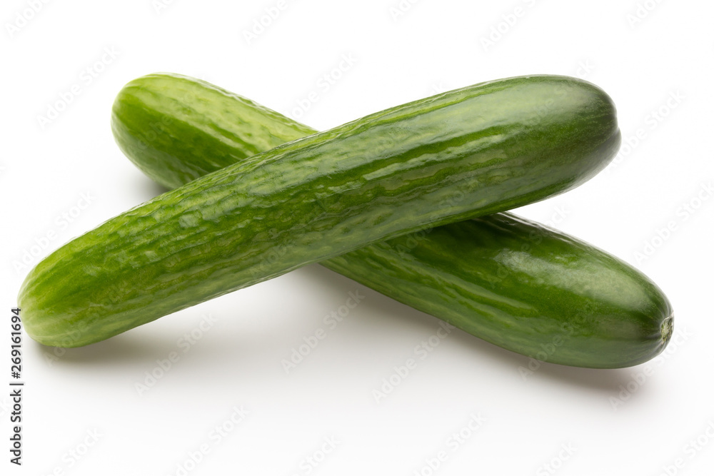 Fresh cucumber on white background. Fresh cucumber on white background.