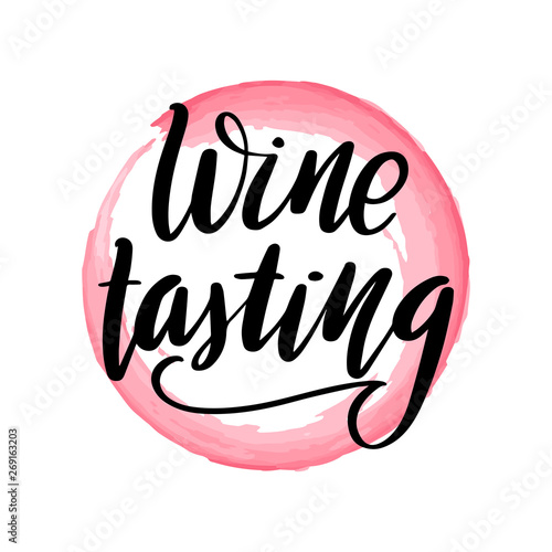 lettering wine tasting