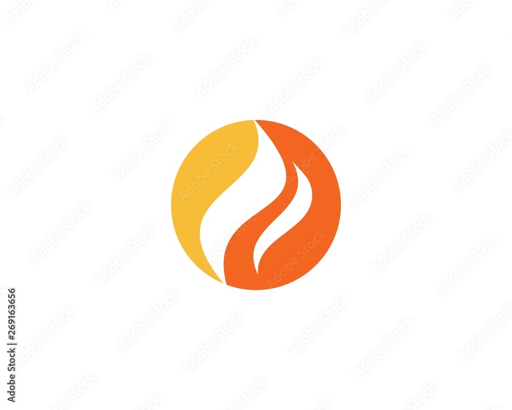 Obraz premium Fire flame Logo
