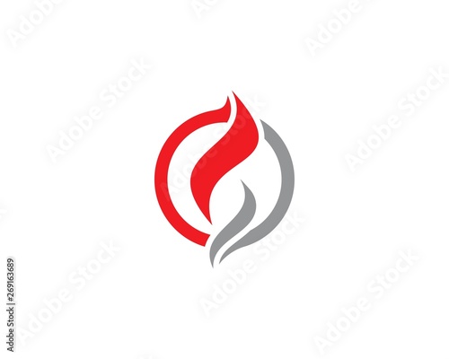 Fire flame Logo © devankastudio