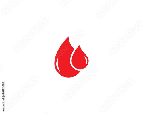 Blood ilustration logo vector