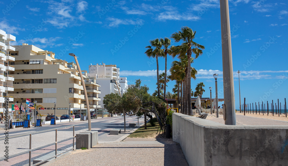 Fototapeta premium the city of Quarteira in Algarve Portugal