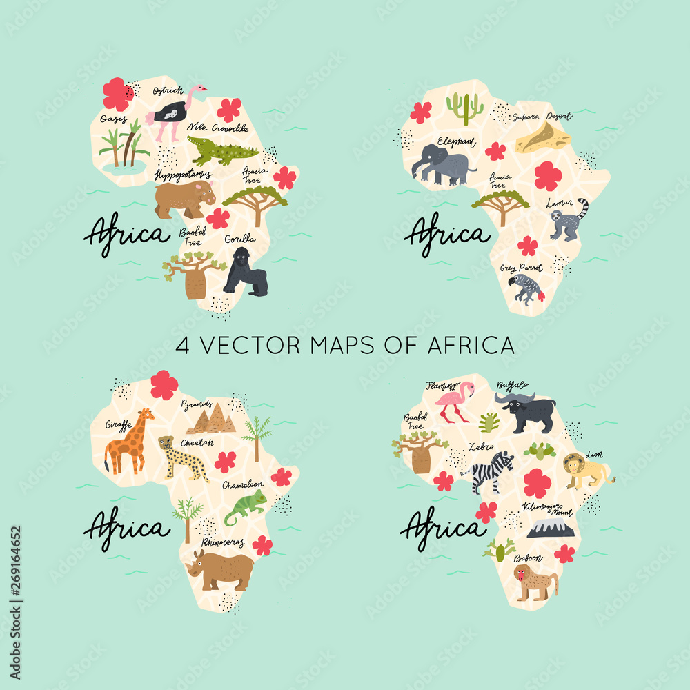 Fototapeta premium Hand Drawn Vector Map