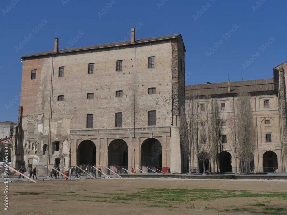 Pillotta Palace in Parma. Pillotta Palace was designed by the architect Moschino for the Duke Farnese in order to hold all the Court's services. Nowadays it houses the National Gallery and the Verdi m