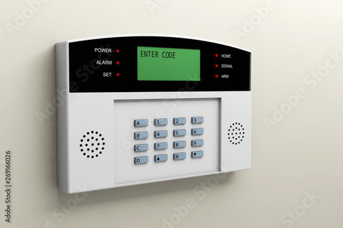 Tablou pe pânză system alarm protection safety box code security