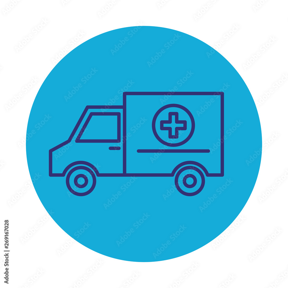 ambulance medical service icon
