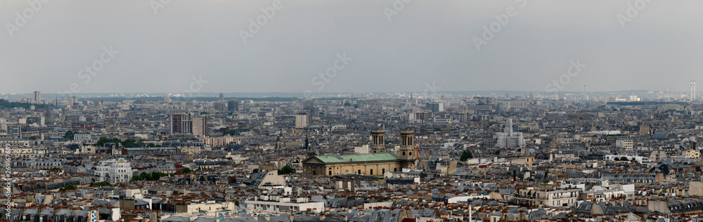 Vue d'ensemble de Paris du Sacré-Cœur / Panorámica de París desde el Sagrado corazón