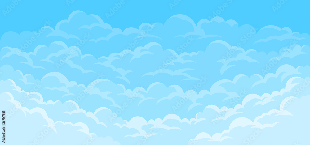 Simple sky background with clouds Simple sky background with clouds
