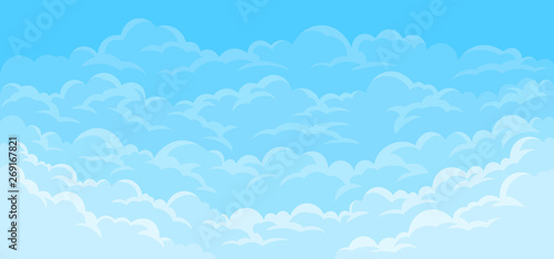 Simple sky background with clouds