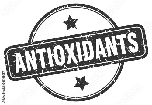 antioxidants grunge stamp