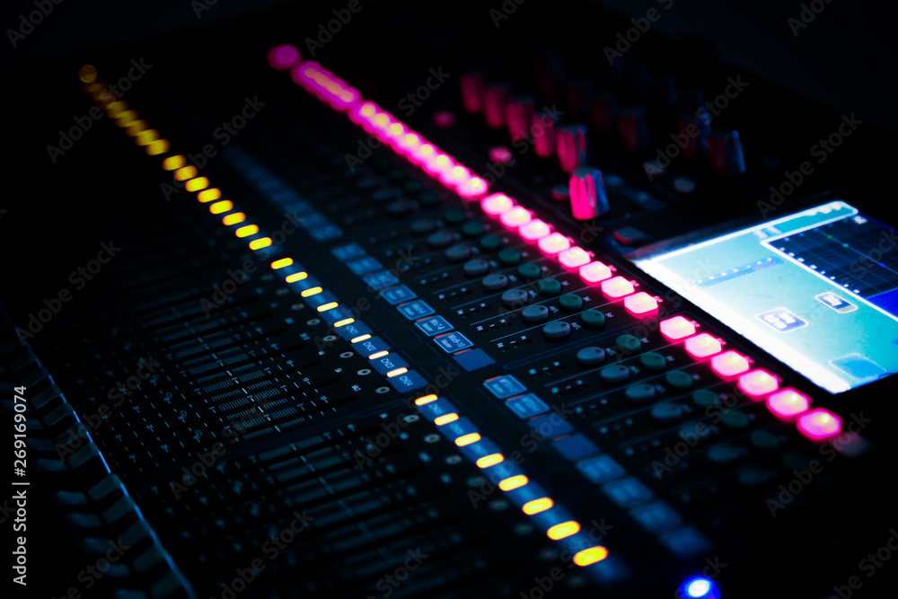 Mixers Audio Interfaces control the professional indoor and outdoor