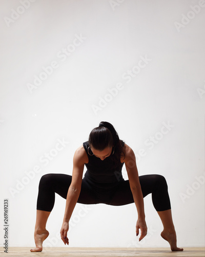 the modern ballet dancer dancing 