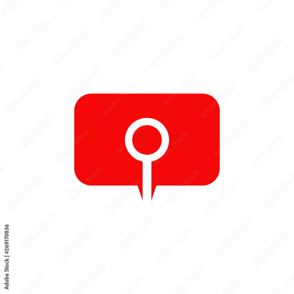 Magnifying glass for search icon vector template Magnifying glass for search icon vector template