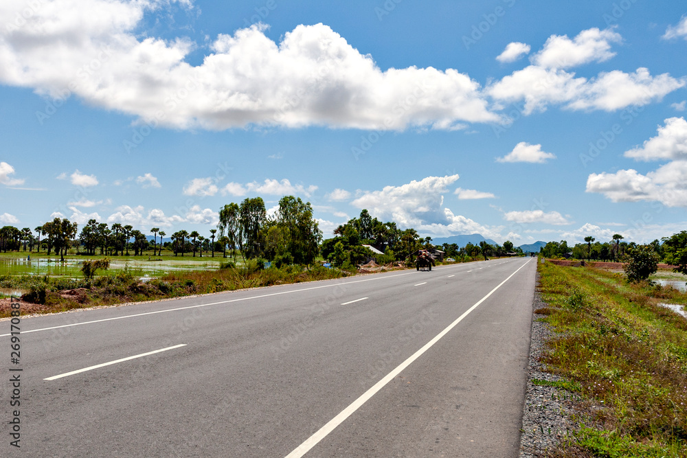 Fototapeta premium View of rural areas in Cambodia