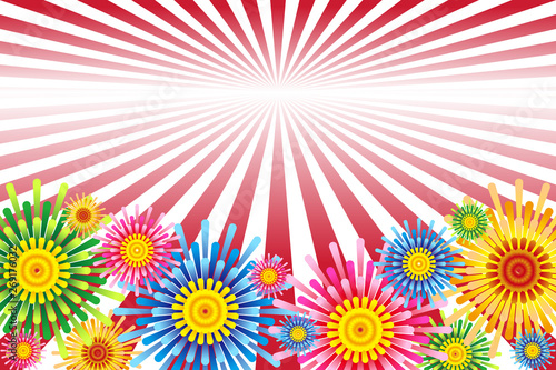  #Background #wallpaper #Vector #Illustration #design #art #free #freesize #charge_free effect line,concentration line,manga,comic,speed line イラスト背景壁紙,打ち上げ花火,花火大会,夏祭り,スターマイン,無料素材,セールスポスター,チラシ,