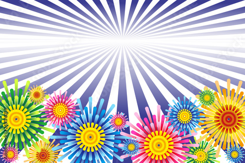  #Background #wallpaper #Vector #Illustration #design #art #free #freesize #charge_free effect line,concentration line,manga,comic,speed line イラスト背景壁紙,打ち上げ花火,花火大会,夏祭り,スターマイン,無料素材,セールスポスター,チラシ,