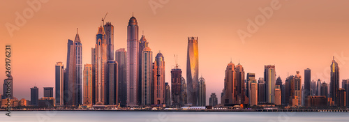 Dubai Marina bay view from ...