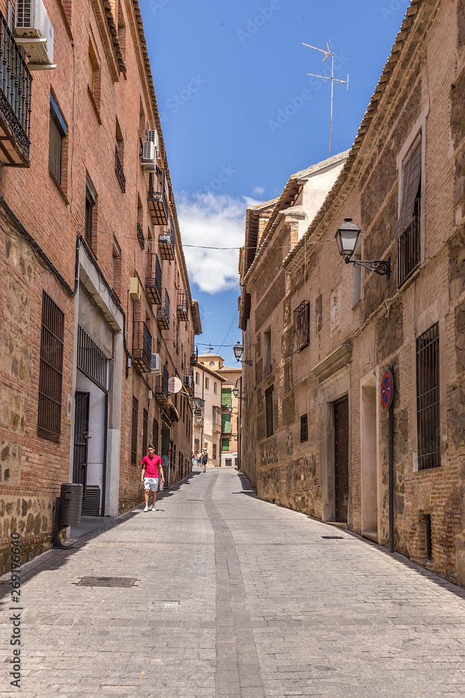 Toledo, Spain. Narrow street in the old town