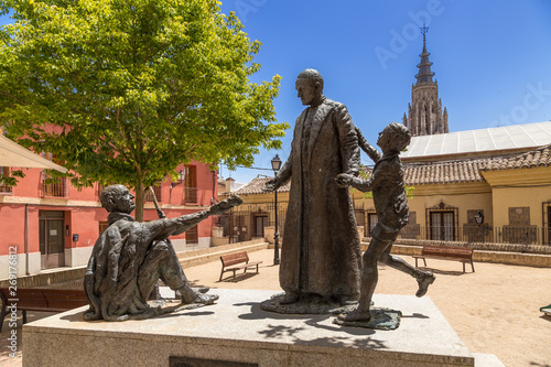 Toledo, Spain. Monument to Cardinal Ciriaco Sancha y Hervas photo