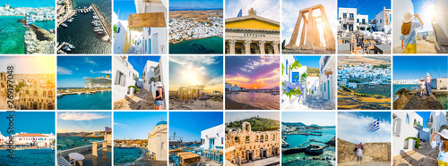 Collage of sights and scenes of Greece