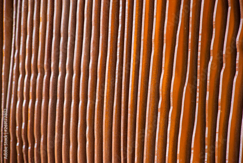 Abstract iron panels. Striped background composition.