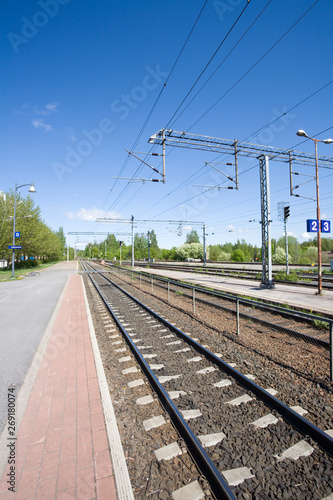 empty railway platform, Lappeenranta