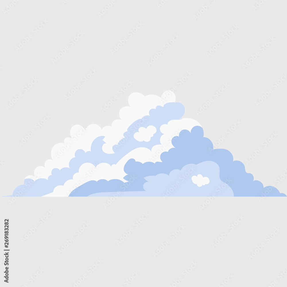 Clouds. Clouds icon. Sky. Weather. Vector illustration. EPS 10.