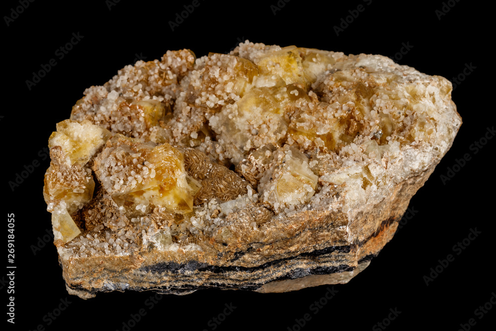 macro mineral fluorite stone on black background macro mineral fluorite stone on black background