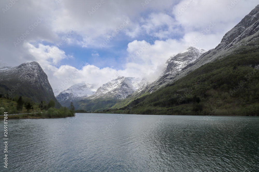 fjord in Norway /landscape in early spring