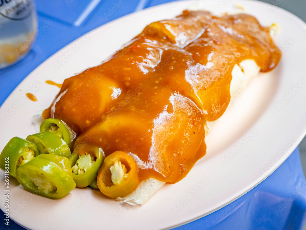 Fresh spring roll,Thai street food,Bangkok,Thailand Fresh spring roll,Thai street food,Bangkok,Thailand