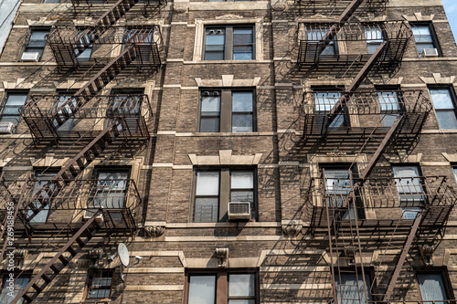 fire escape ladder in new york city building