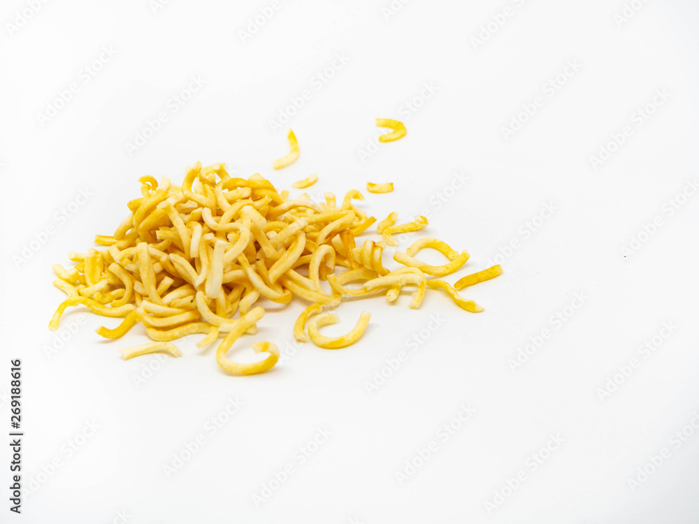 Obraz premium Instant noodles, isolated on white background 