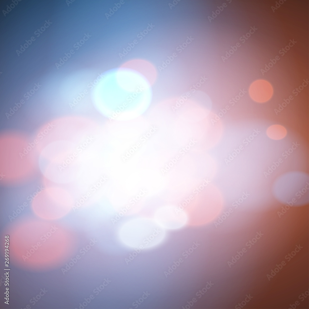 Festive background with defocused bokeh and lights