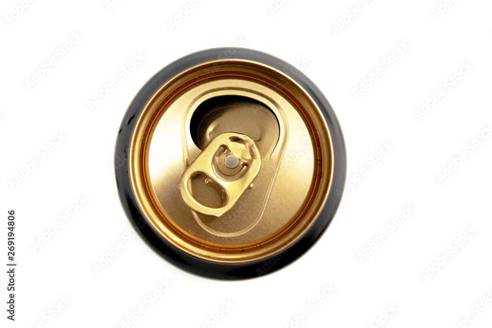 black aluminum can, from under drinks, isolated on white background. black aluminum can, from under drinks, isolated on white background.
