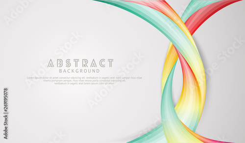 Waving elegance abstract background with dynamic gradation color